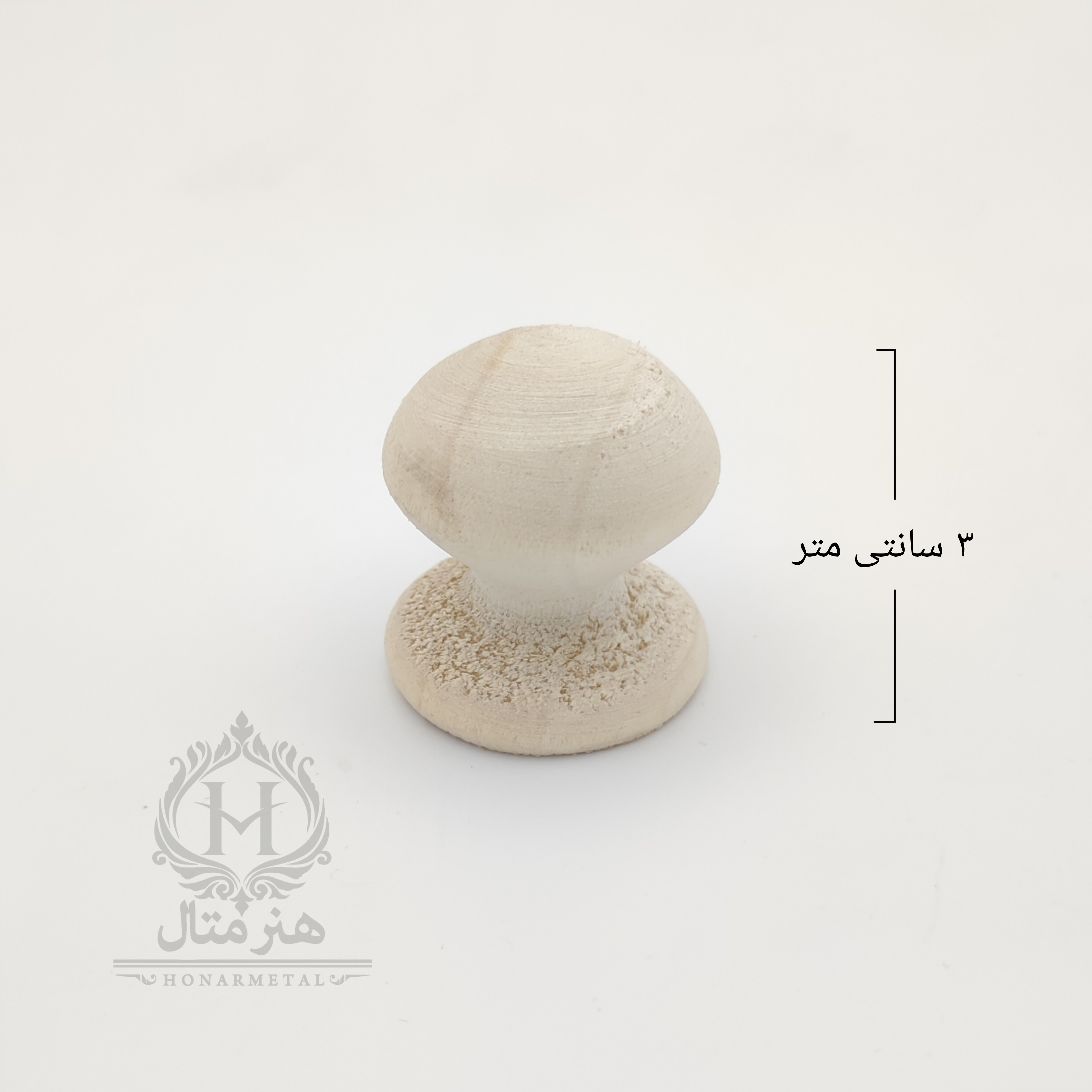 پایه / دستگیره چوبی ساده سفید