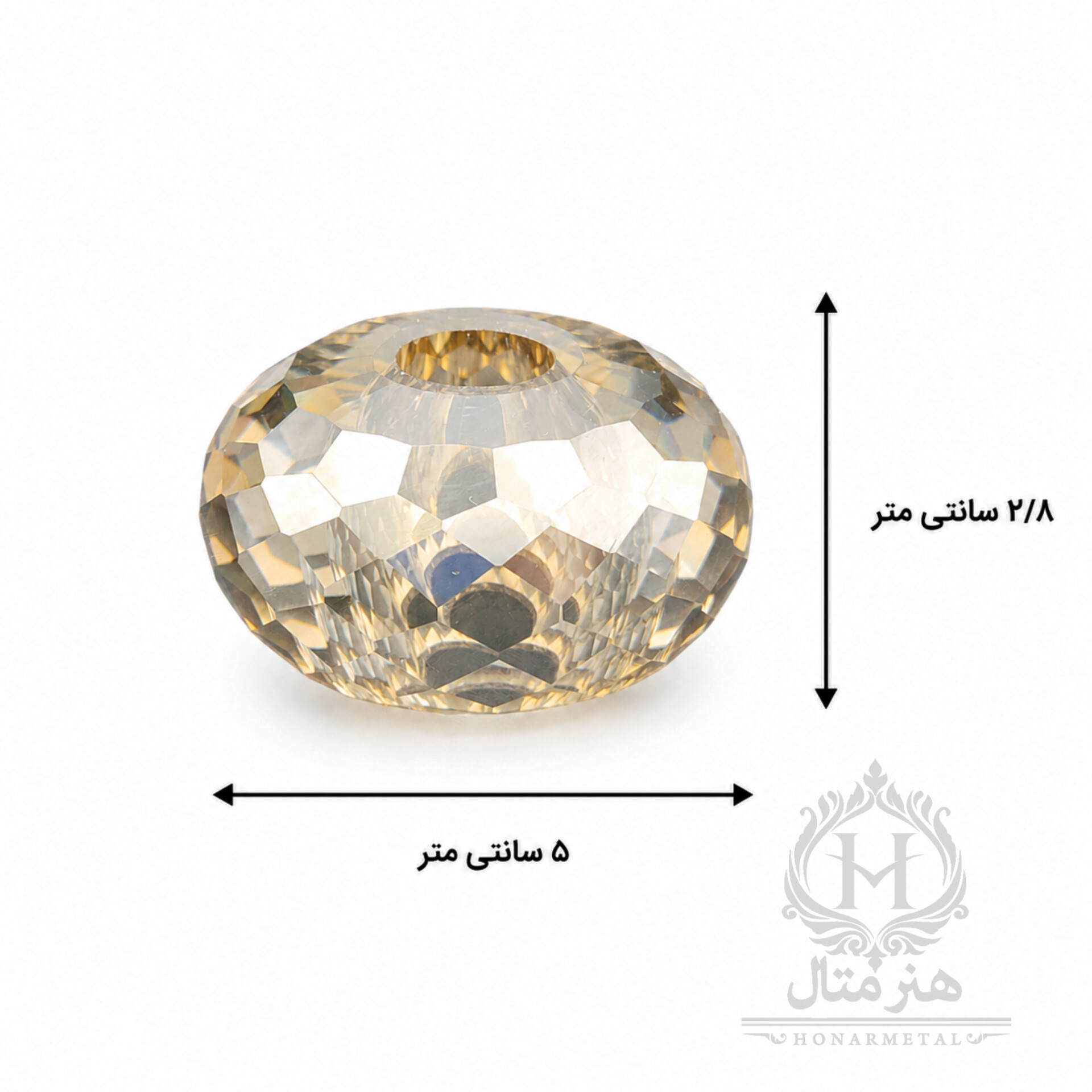 گوی وسط تنه شیشه‌ای چرخی ۵۰