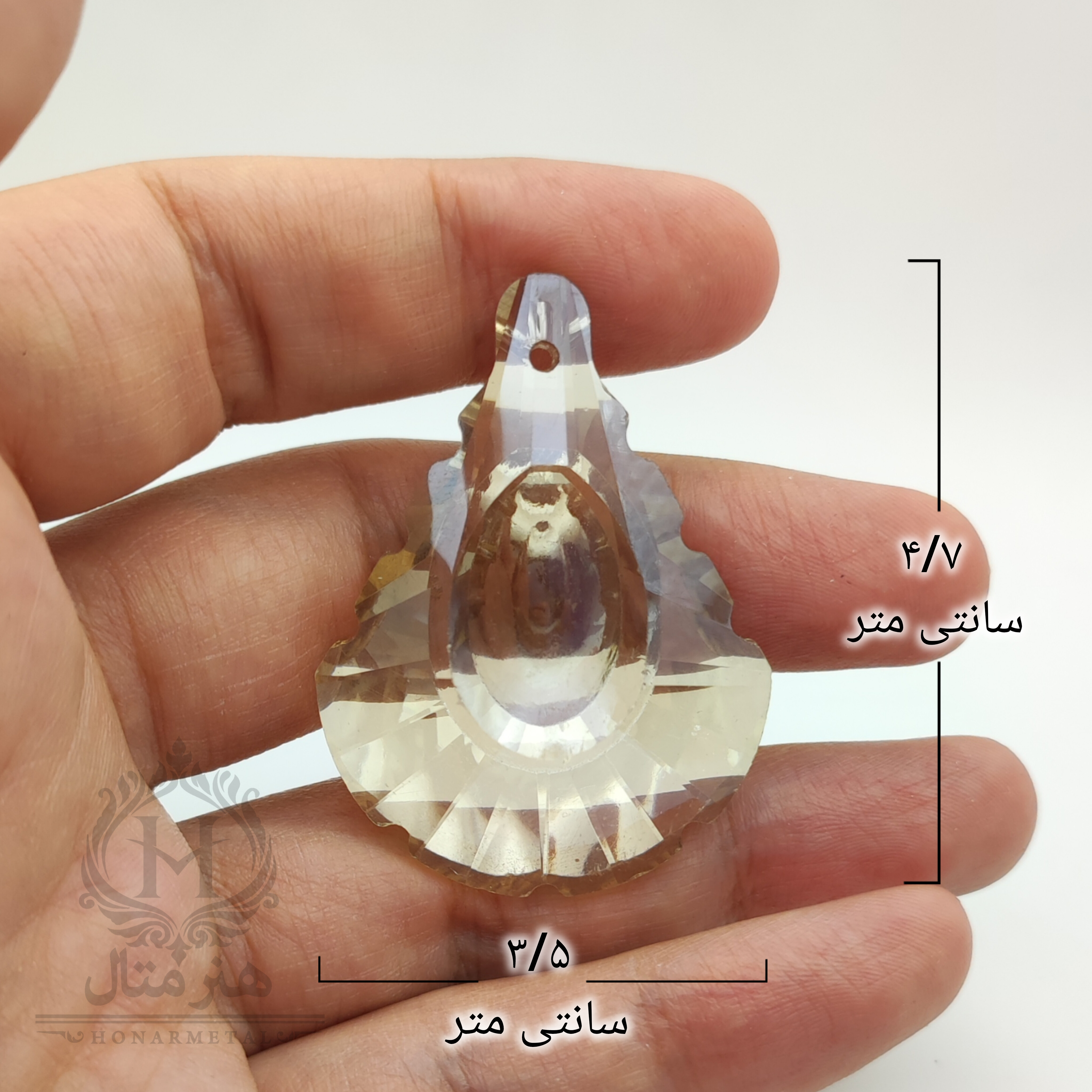کریستال آویز مدل شصتی