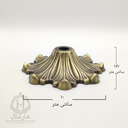 زنبق نخل فلزی بزرگ آنتیک